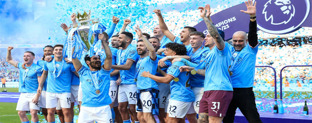 Manchester City nâng cao danh hiệu Premier league 2022-2023