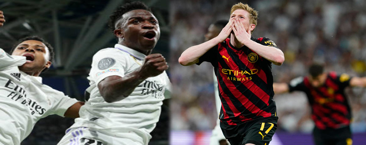 Vinicius và Bruyne đều ghi bàn thắng đẹp