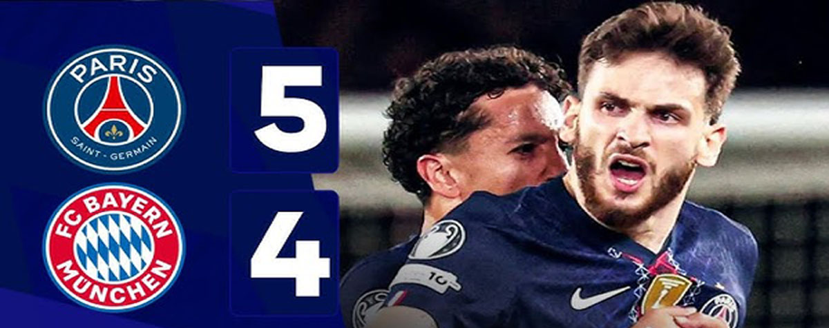 Paris Saint-German thắng Bayern Munich 5-4